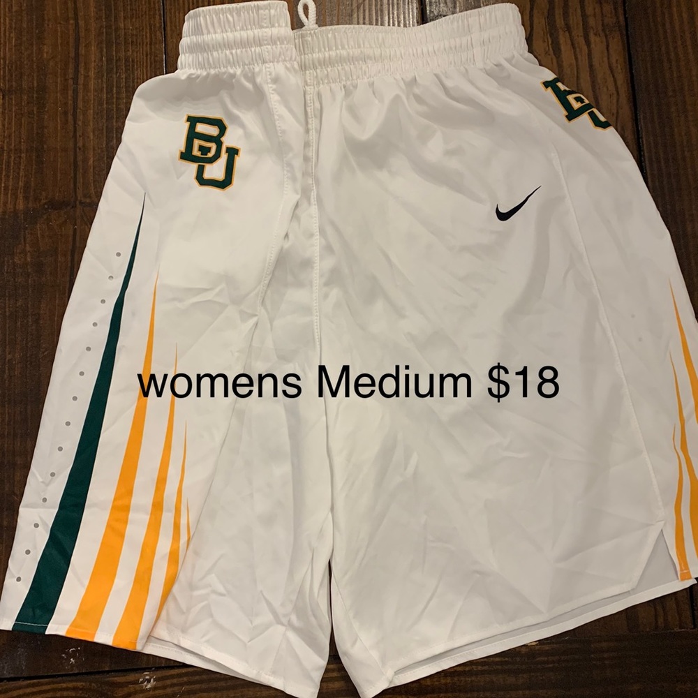 baylor basketball shorts womens med